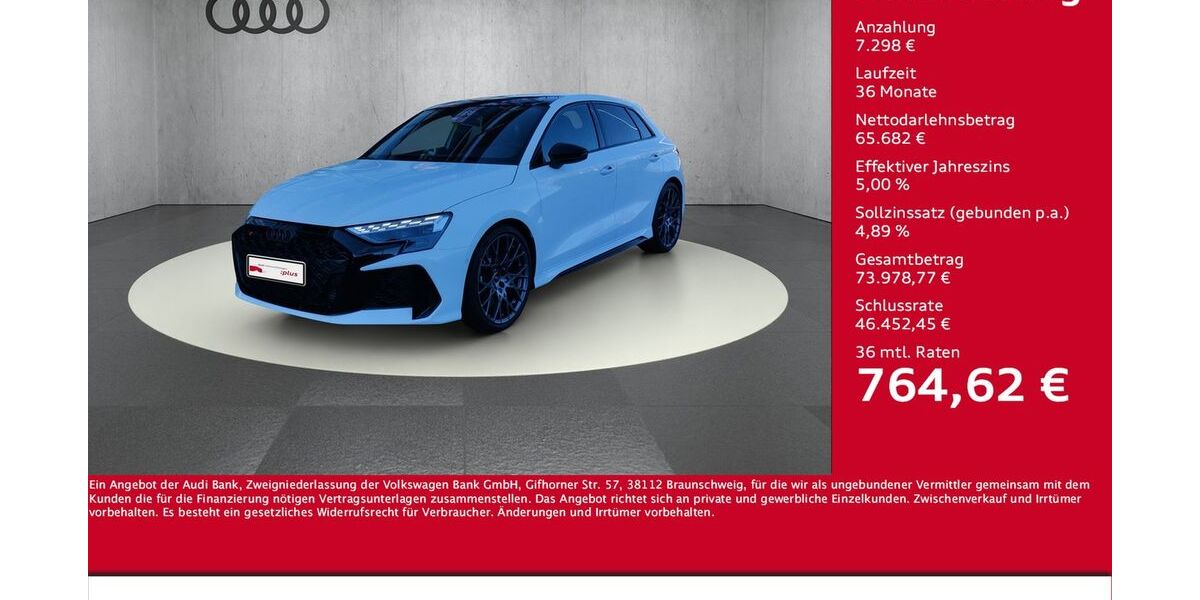 Audi RS3 4.600 km 72.980 &euro; Halle 06122