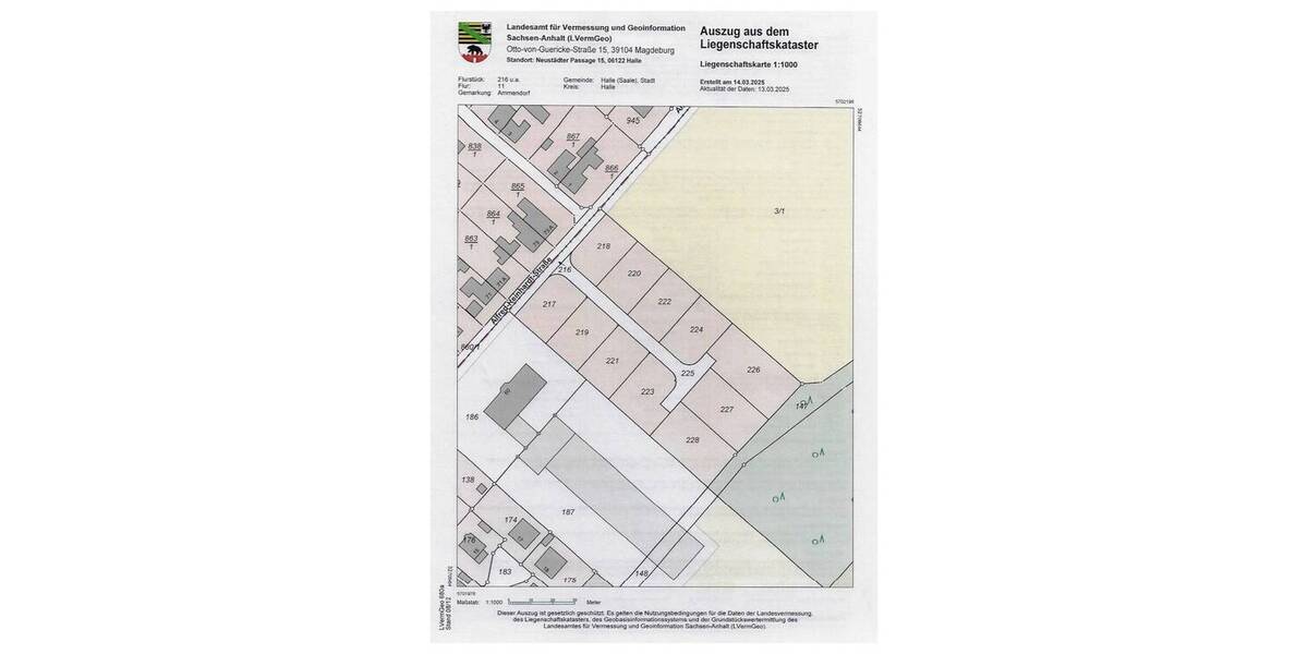 Grundstück Halle (Saale) Ammendorf-Beesen - 127.680&euro; | Angebot:25095909