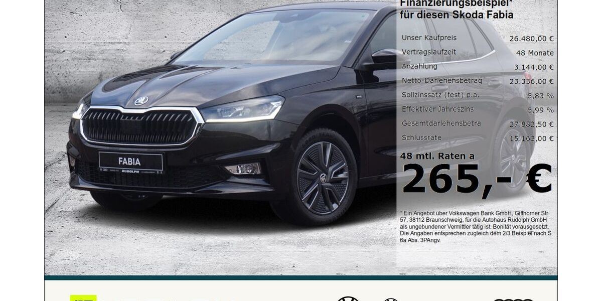 Skoda Fabia 7.100 km 26.480 &euro; Merseburg 06217