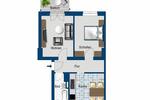 Etagenwohnung Halle (Saale) Frohe Zukunft - 2 Zimmer, 46 m&sup2;, 400&euro; | Angebot:26541154