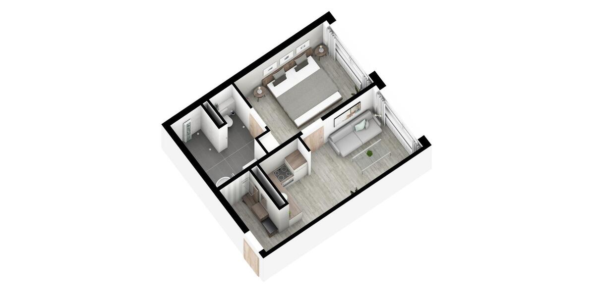 Etagenwohnung Querfurt - 2 Zimmer, 49 m&sup2;, 345&euro; | Angebot:25254794