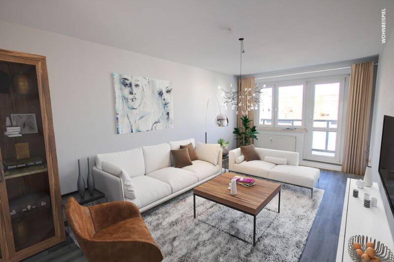 Etagenwohnung Halle (Saale) Südstadt - 2 Zimmer, 49 m&sup2;, 299&euro; | Angebot:26807051