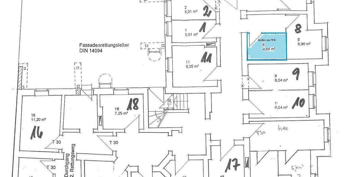 Etagenwohnung Halle/Saale Giebichenstein - 2 Zimmer, 57 m&sup2;, 136.000&euro; | Angebot:25815993