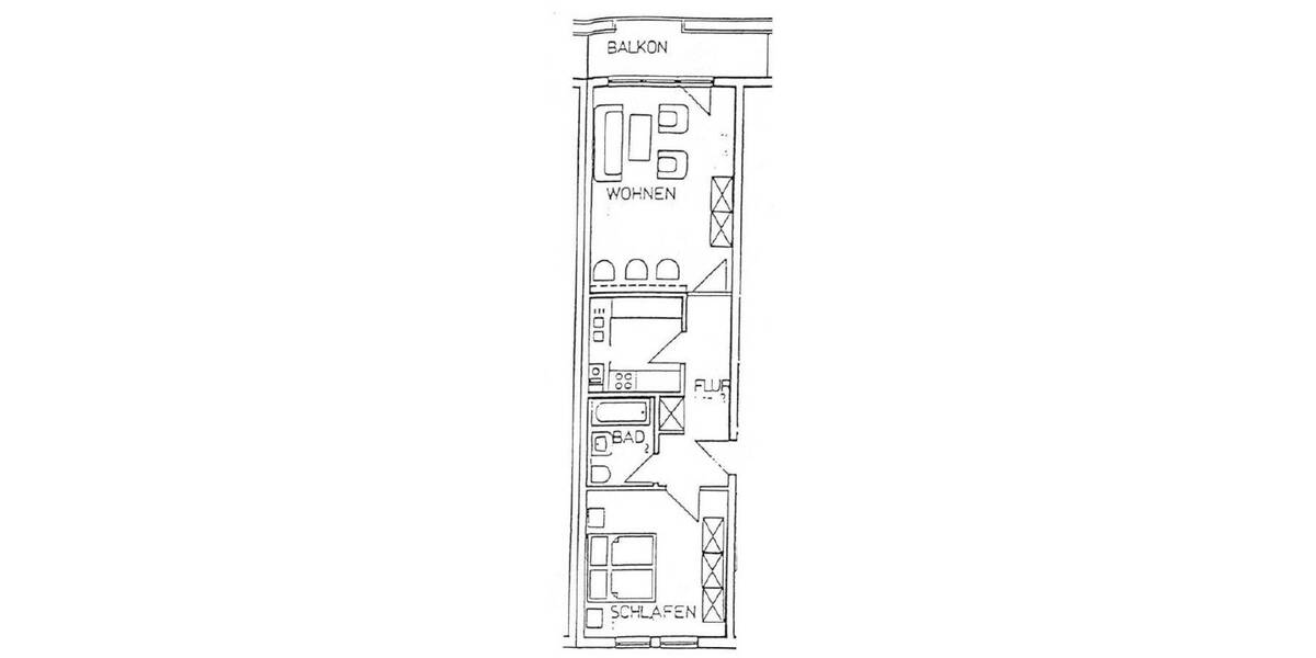 Etagenwohnung Lützen - 2 Zimmer, 63 m&sup2;, 105.000&euro; | Angebot:25928589