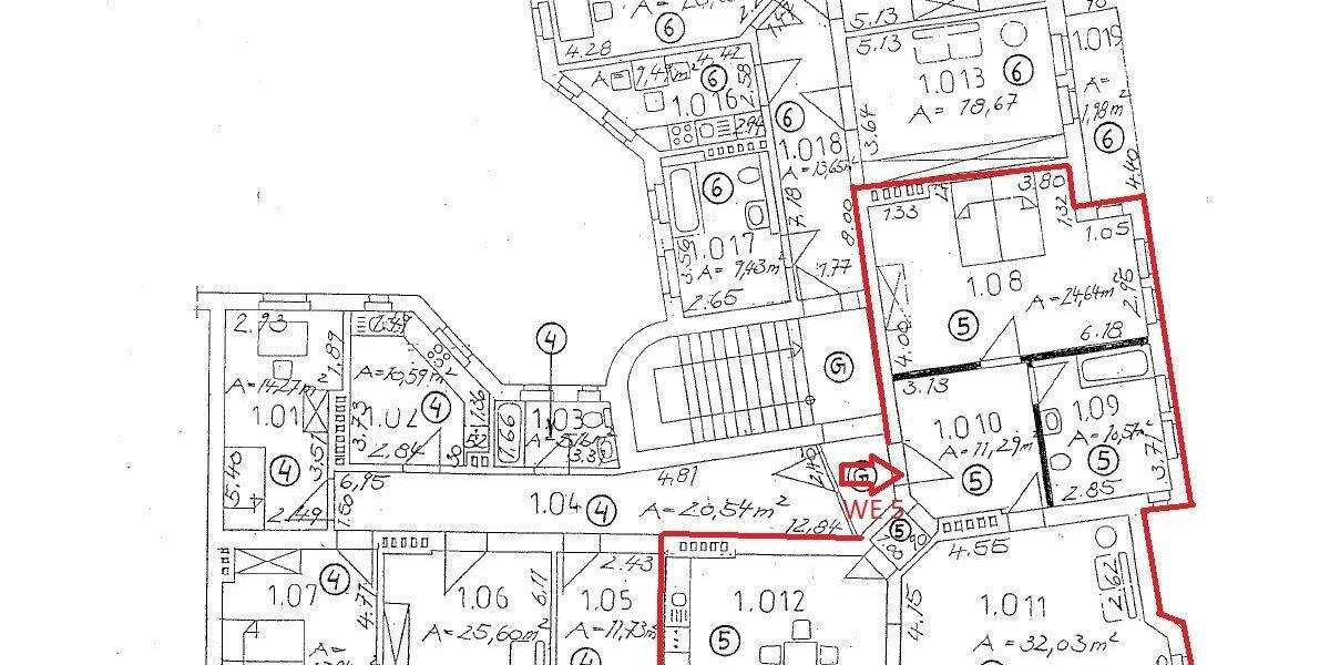 Etagenwohnung Halle (Saale) Giebichenstein - 3 Zimmer, 107 m&sup2;, 255.000&euro; | Angebot:24684469