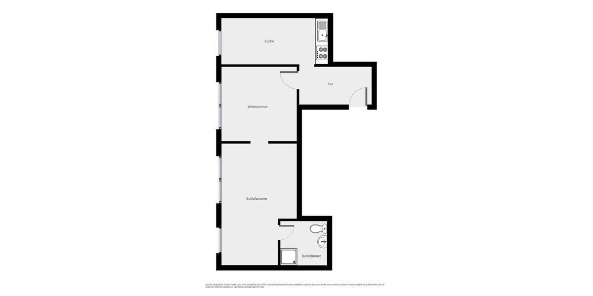 Etagenwohnung Halle (Saale) Halle-Neustadt - 2 Zimmer, 54 m&sup2;, 282&euro; | Angebot:24353175