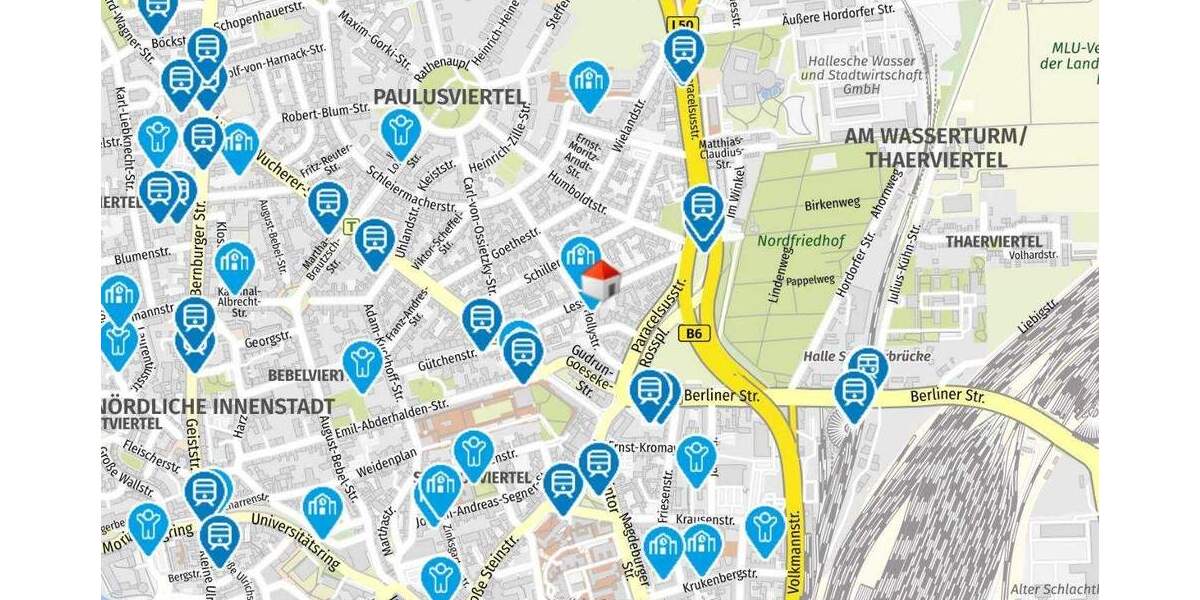 Etagenwohnung Halle (Saale) / Nord Paulusviertel - 5 Zimmer, 150 m&sup2;, 590.000&euro; | Angebot:24515616