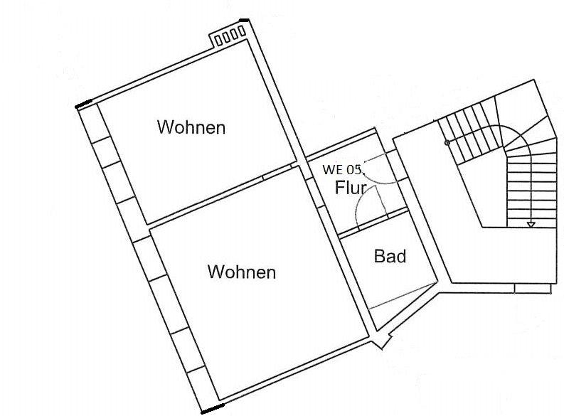 Etagenwohnung Halle (Saale) Damaschkestraße - 2 Zimmer, 47 m&sup2;, 420&euro; | Angebot:26531207