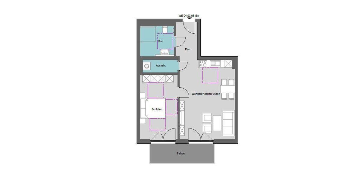 Etagenwohnung Delitzsch - 2 Zimmer, 58 m&sup2;, 759&euro; | Angebot:22893396