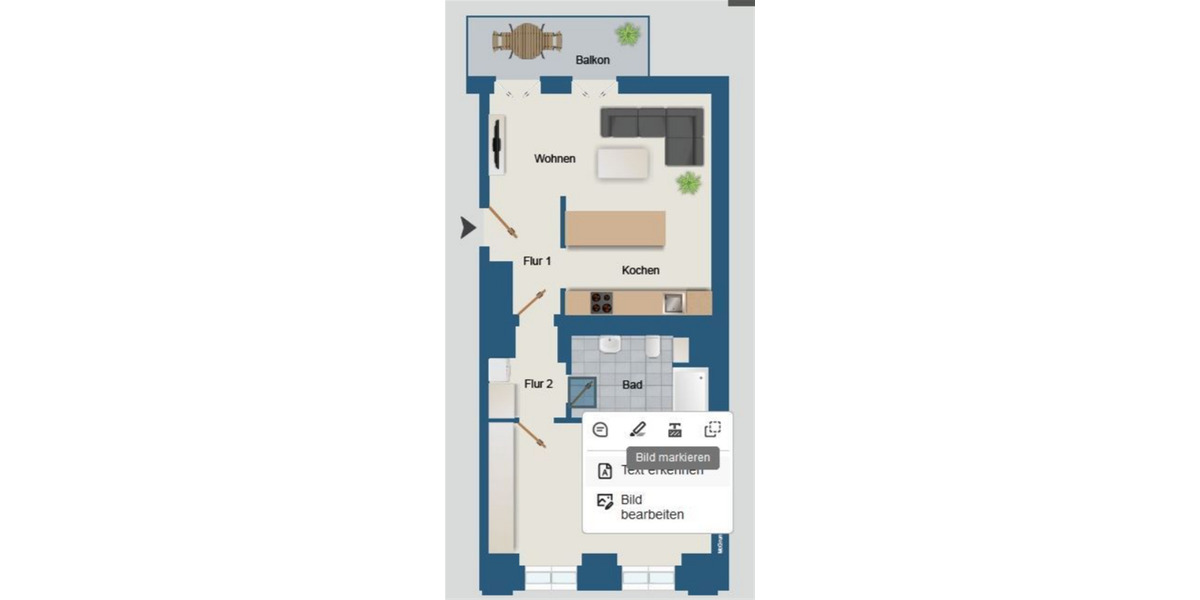 Etagenwohnung Halle Altstadt - 2 Zimmer, 57 m&sup2;, 778&euro; | Angebot:25747205
