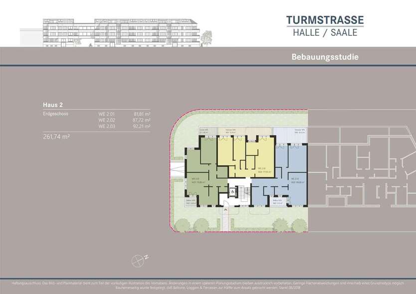 Projektiertes Baugrundstück für ca. 2.731 m² vermietbare Fläche zimmer