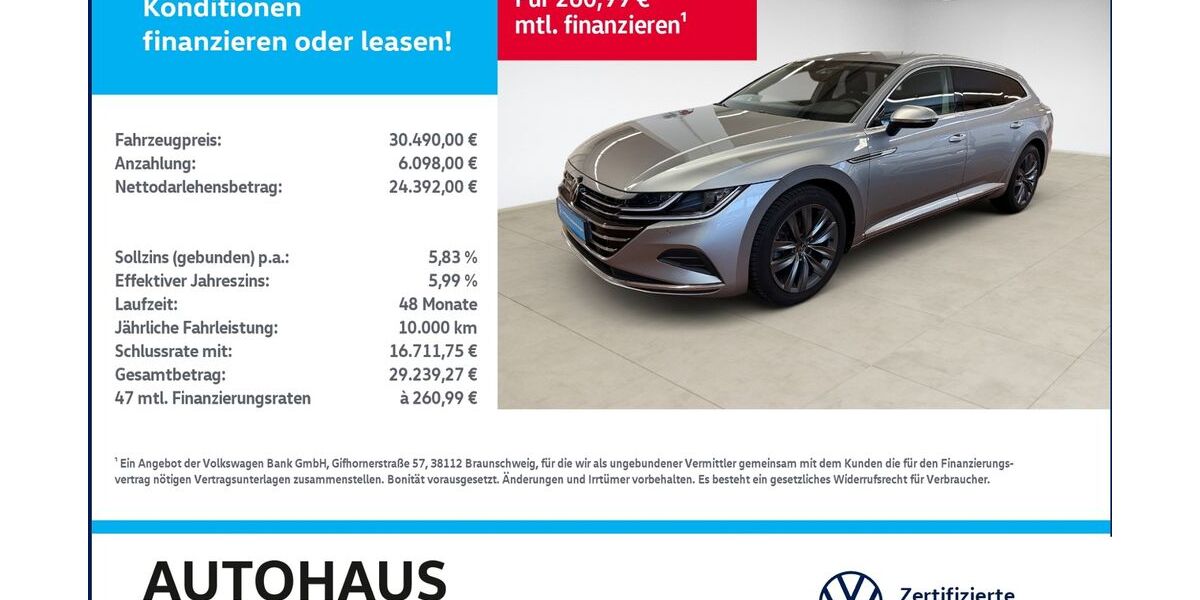 VW Arteon 39.236 km 30.490 &euro; Bitterfeld-Wolfen 06749
