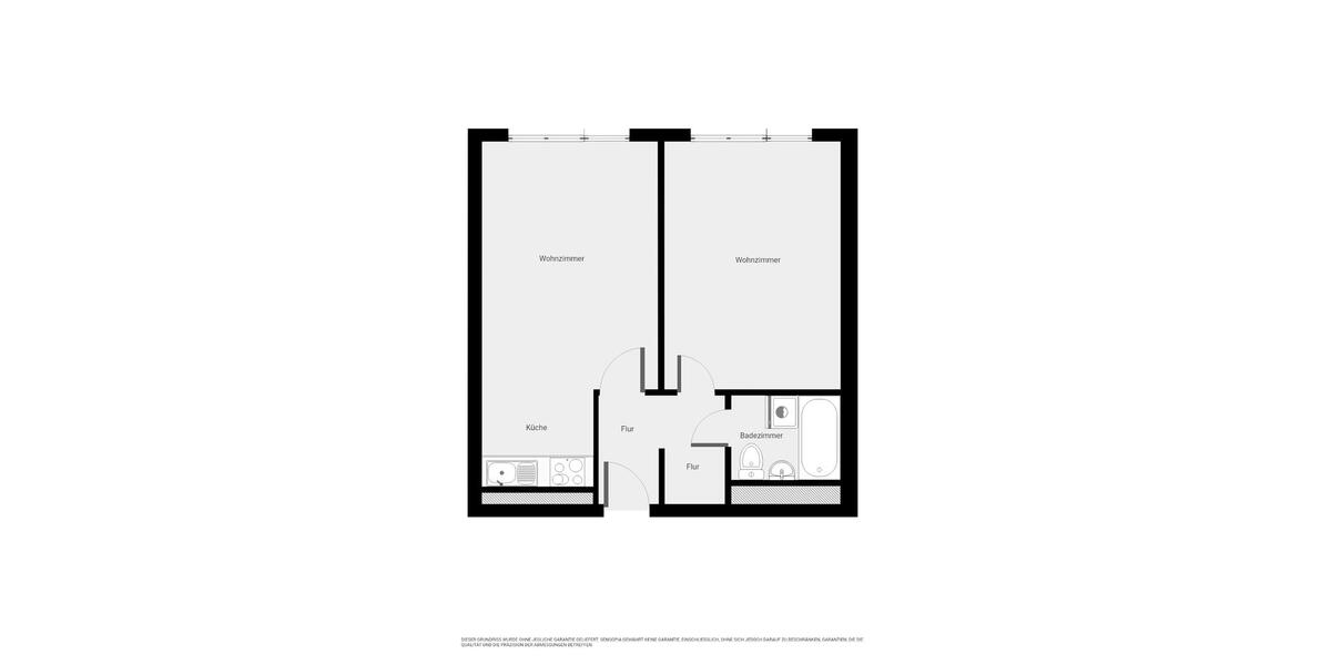 Etagenwohnung Halle (Saale) Halle-Neustadt - 2 Zimmer, 45 m&sup2;, 405&euro; | Angebot:25378243