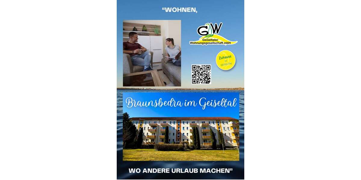 Etagenwohnung Braunsbedra Schortau - 2 Zimmer, 50 m&sup2;, 301&euro; | Angebot:27532457