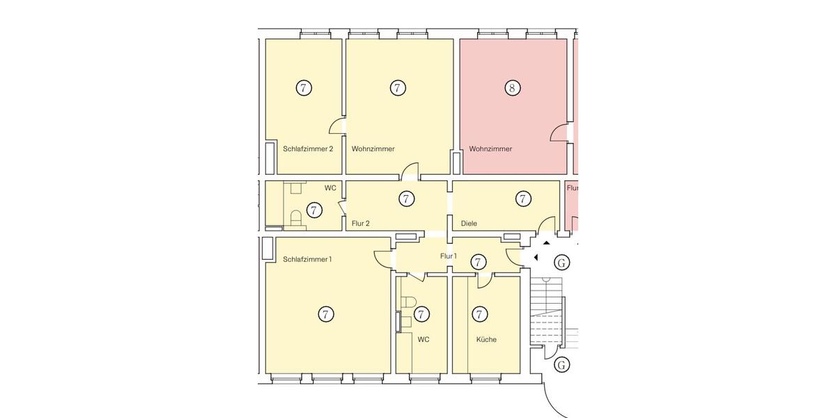 Erdgeschoßwohnung Querfurt - 3 Zimmer, 91 m&sup2;, 505&euro; | Angebot:26123970