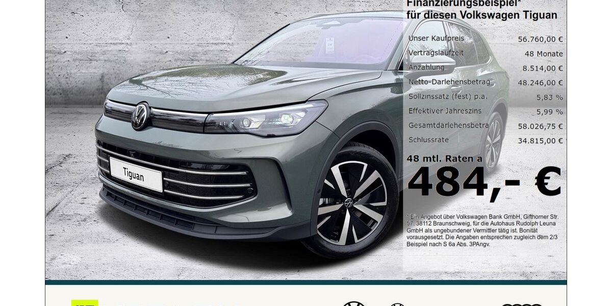 VW Tiguan 9.650 km 55.490 &euro; Leuna 06237