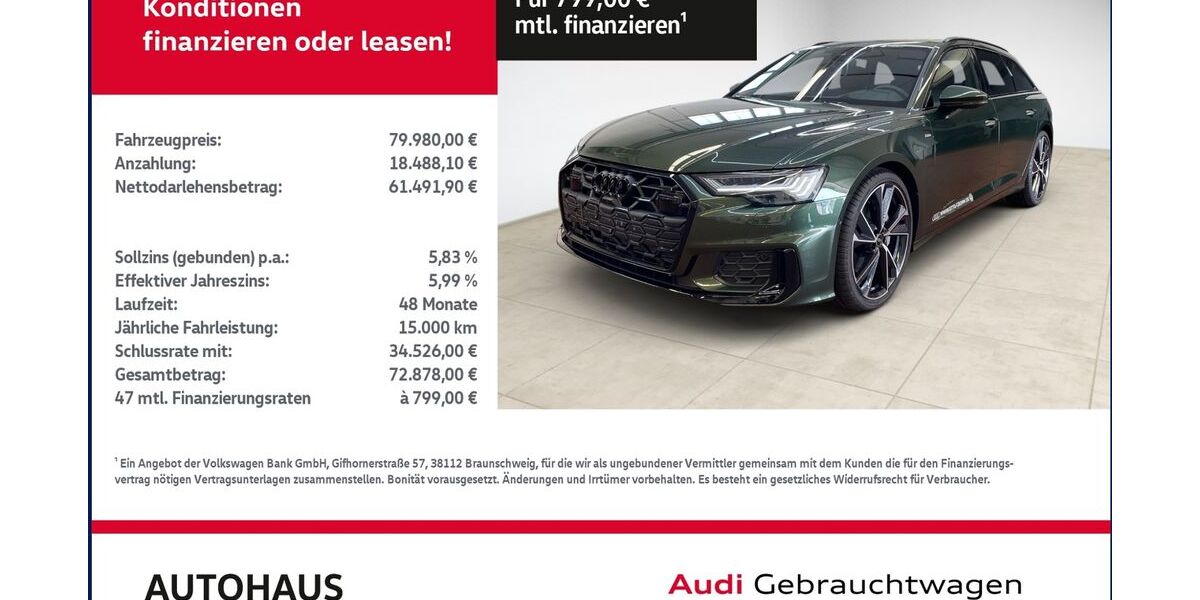 Audi A6 10.000 km 78.879 &euro; Bitterfeld-Wolfen 06749