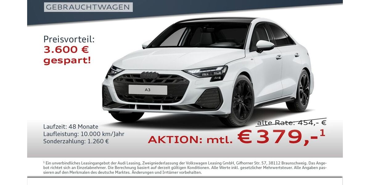 Audi A3 8.600 km 35.980 &euro; Halle 06122