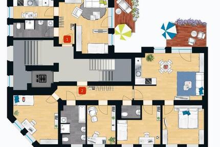 Wohnung Halle (Saale) Büschdorf - 5 Zimmer, 113 m&sup2;, 1.013&euro; | Angebot:25756300