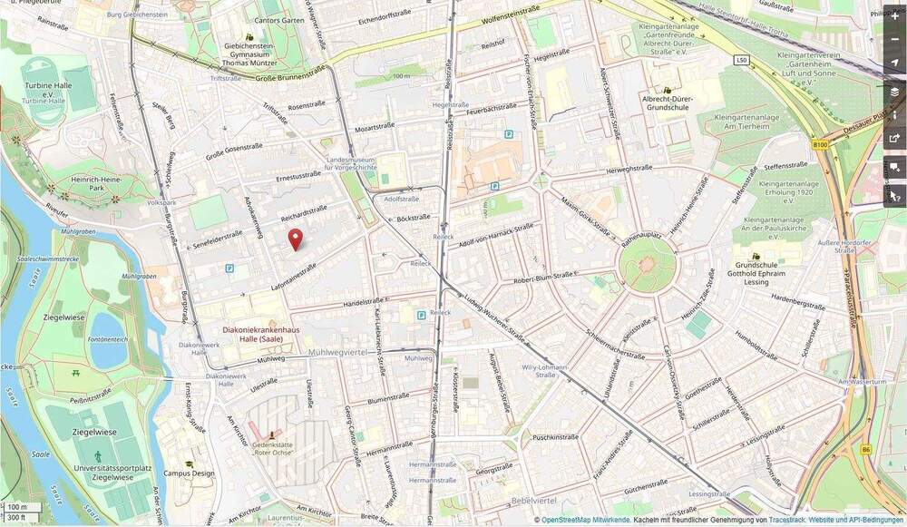 Etagenwohnung Halle (Saale) Giebichenstein - 2 Zimmer, 76 m&sup2;, 229.000&euro; | Angebot:25680286