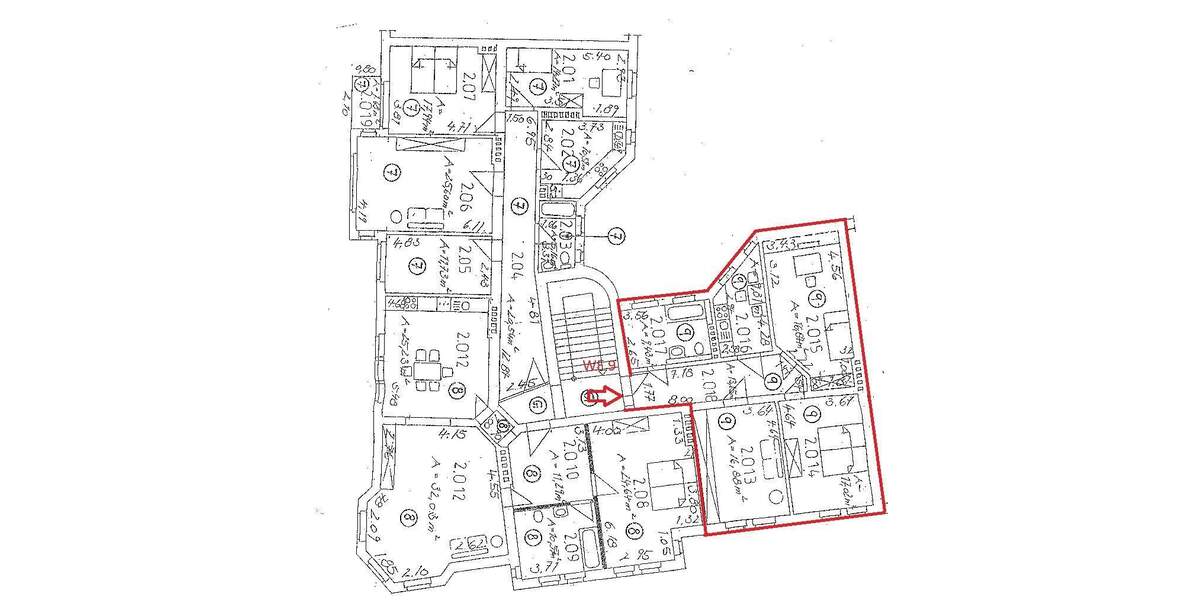 Etagenwohnung Halle (Saale) Giebichenstein - 3 Zimmer, 84 m&sup2;, 205.000&euro; | Angebot:25999319