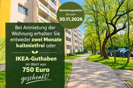 Wohnung Halle (Saale) Neustadt - 3 Zimmer, 59 m&sup2;, 420&euro; | Angebot:27668261