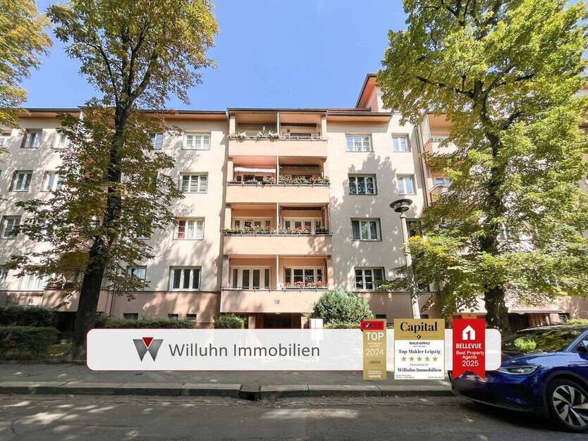 Neu sanierte 3-Raum-Wohnung mit Balkon in ruhiger Seitenstraße