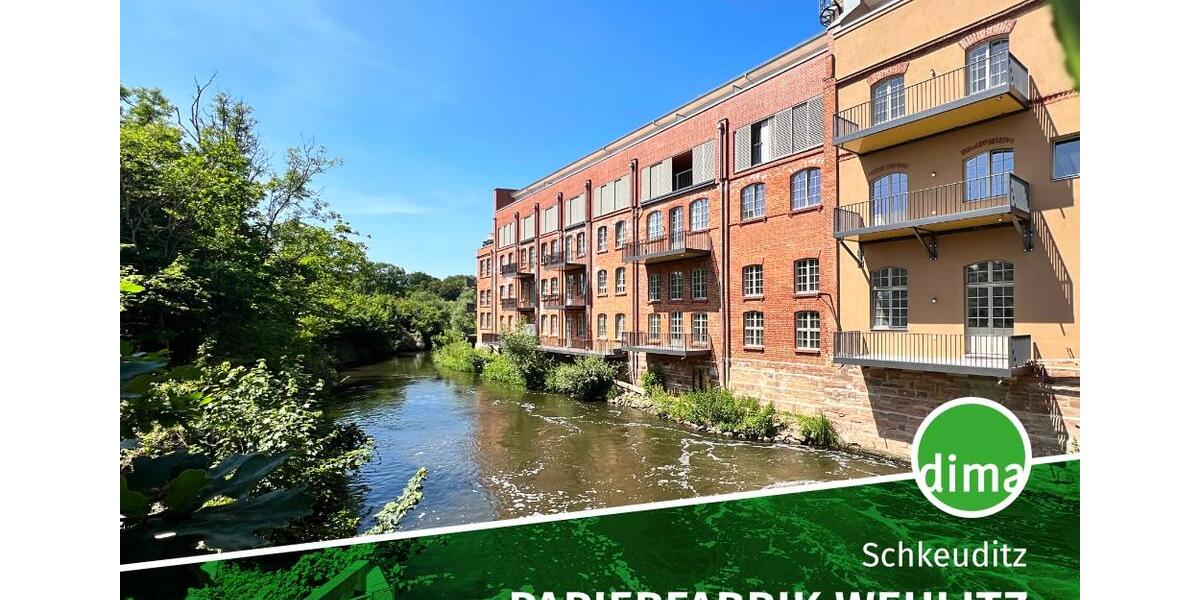 ERSTBEZUG sanierte Papierfabrik | Familienwohnung mit Balkon am Wasser, 2 Bädern, Stellplatz u.v.m. 4 zimmer