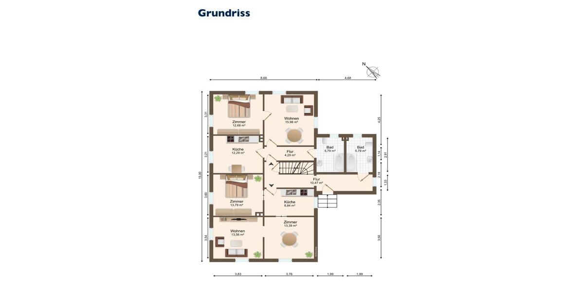 Mehrfamilienhaus, Wohnhaus Delitzsch - 13 Zimmer, 281 m&sup2;, 449.000&euro; | Angebot:25271125