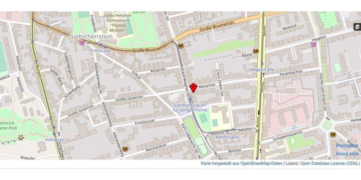 Etagenwohnung Halle/Saale Giebichenstein - 2 Zimmer, 57 m&sup2;, 136.000&euro; | Angebot:25815993