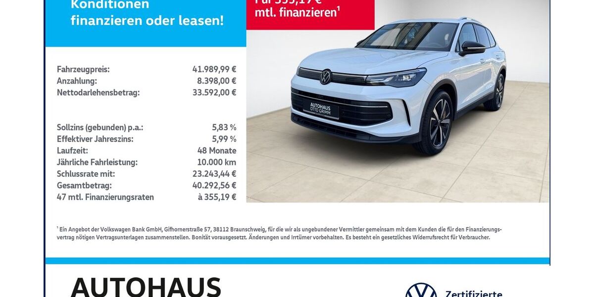 VW Tiguan 6.500 km 41.990 &euro; Bitterfeld-Wolfen 06749