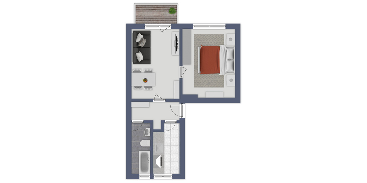 Etagenwohnung Bad Lauchstädt - 2 Zimmer, 48 m&sup2;, 299&euro; | Angebot:26001632