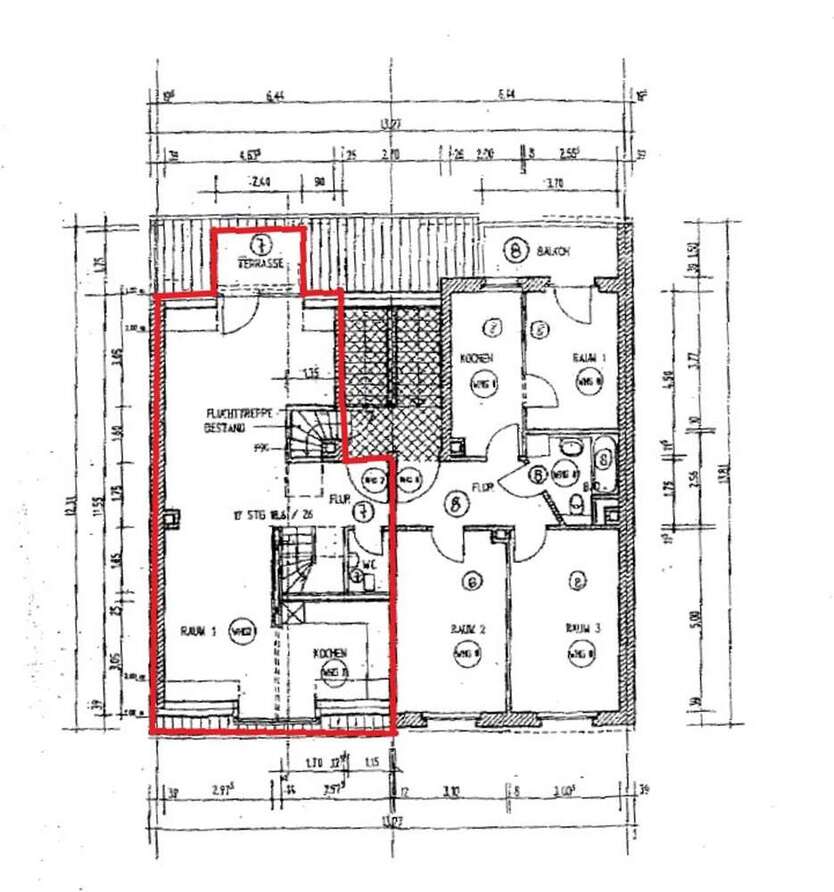Schicke Maisonette-Wohnung mit Balkon + Dachterrasse