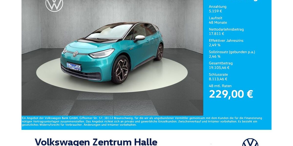VW ID.3 13.340 km 21.770 &euro; Halle/Saale 06110