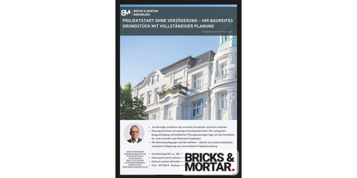 Grundstück Halle / Trotha Trotha - 399.000&euro; | Angebot:24648639